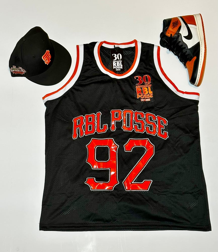 Image of RBL Basketball Jersey (Black/Orange)