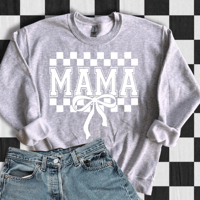 Image 1 of MAMA CHECKERED BOW