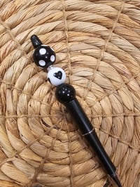 Image 2 of Pink & Black Bougie Beaded Pens 