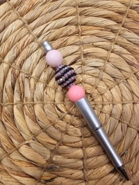 Image 4 of Pink & Black Bougie Beaded Pens 