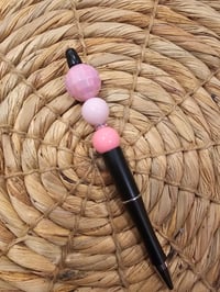 Image 7 of Pink & Black Bougie Beaded Pens 