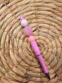 Image 8 of Pink & Black Bougie Beaded Pens 