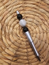Image 10 of Pink & Black Bougie Beaded Pens 