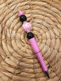 Image 11 of Pink & Black Bougie Beaded Pens 