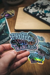 Image 2 of PROTECT TRANS KIDS sticker