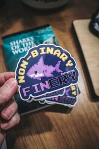 Image 1 of NON-BINARY FINERY sticker