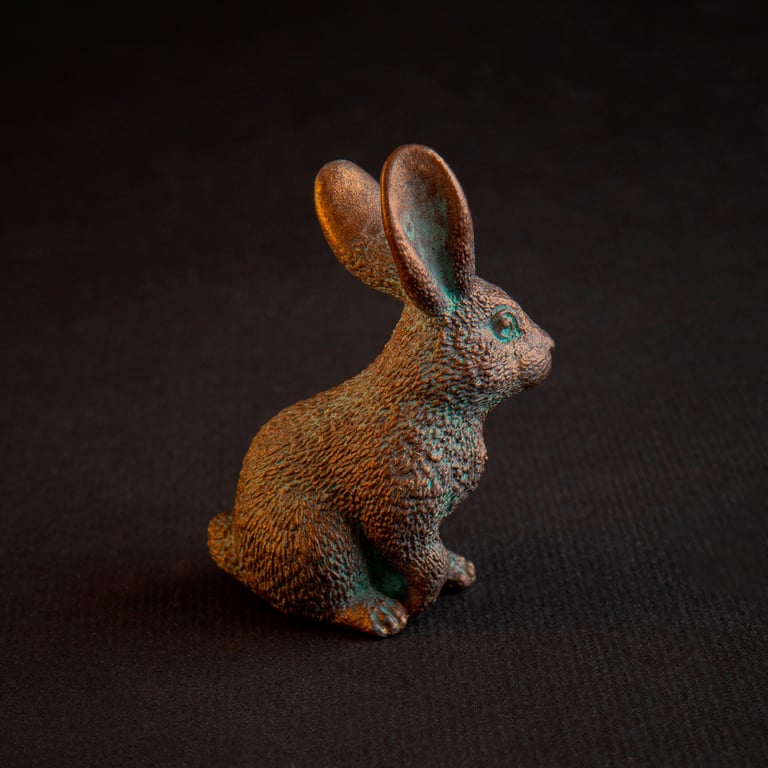 Rabbit resin figure