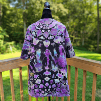 Image 4 of Reverse Tie Dye (XL) Mandala Adult Unisex T-Shirt