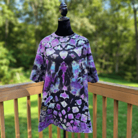 Image 3 of Reverse Tie Dye (XL) Mandala Adult Unisex T-Shirt