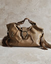 Image 2 of CARAMEL LEATHER BAG