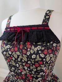 Image 2 of Strawberry Picking JSK - Black Print PREORDER