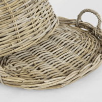 Image 3 of Signature Large Oval Rattan Cloche 