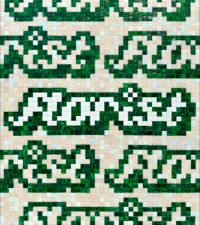 Image 1 of Green, Light Pink & White