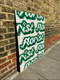 Image 2 of Green, Light Pink & White