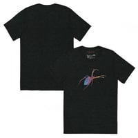 Image 12 of Short Sleeved T-shirt (Adult M/F) - Spider Rainbow Glow