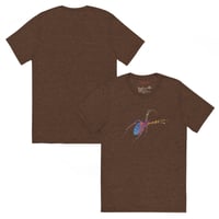 Image 11 of Short Sleeved T-shirt (Adult M/F) - Spider Rainbow Glow