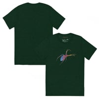 Image 14 of Short Sleeved T-shirt (Adult M/F) - Spider Rainbow Glow