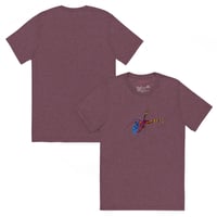 Image 16 of Short Sleeved T-shirt (Adult M/F) - Spider Rainbow Glow