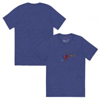 Image 18 of Short Sleeved T-shirt (Adult M/F) - Spider Rainbow Glow
