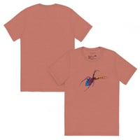 Image 17 of Short Sleeved T-shirt (Adult M/F) - Spider Rainbow Glow