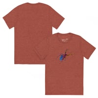 Image 13 of Short Sleeved T-shirt (Adult M/F) - Spider Rainbow Glow
