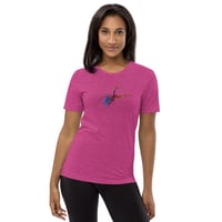 Image 5 of Short Sleeved T-shirt (Adult M/F) - Spider Rainbow Glow