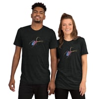 Image 6 of Short Sleeved T-shirt (Adult M/F) - Spider Rainbow Glow