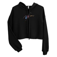 Image 2 of Crop Hoodie - Spider Rainbow Glow