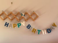 Image 1 of Happy Birthday Garland - Rustic