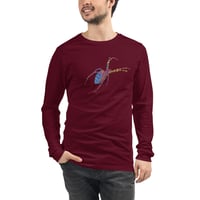 Image 4 of Long Sleeve Tee (Adult M/F) - Spider Rainbow Glow