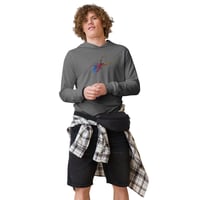 Image 6 of Long Sleeve Hoodie Tee - Spider Rainbow Glow