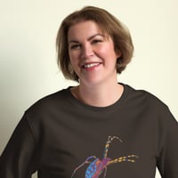 Image 3 of Sweatshirt (Adult M/F) - Spider Rainbow Glow