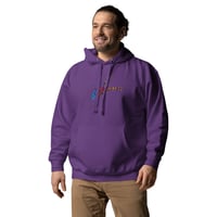 Image 2 of Long Sleeve Hoodie (Adult M/F) - Spider Rainbow Glow