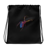 Image 5 of Drawstring bag - Spider Rainbow Glow
