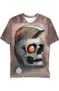 Image 1 of T-Shirt Punk Skull All-Over Print