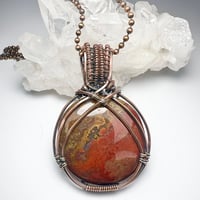 Image 1 of Agate and Copper Pendant