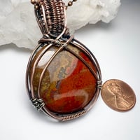 Image 2 of Agate and Copper Pendant