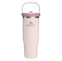 Image 2 of The IceFlow™ Flip Straw Tumbler "Rose Quartz" | 30 Oz.