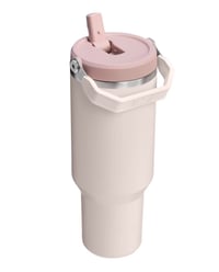 Image 3 of The IceFlow™ Flip Straw Tumbler "Rose Quartz" | 30 Oz.