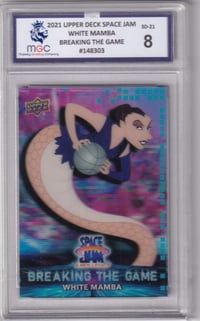 Image 1 of 2021 Upper Deck Space Jam: A New Legacy – Breaking the Game "White Mamba" card: