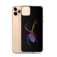 Image 2 of Case for iPhone® - Spider Rainbow Glow on Black