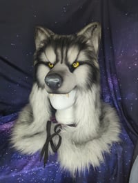 Image 2 of Wolf Fur realistic head Mask