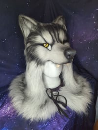 Image 3 of Wolf Fur realistic head Mask