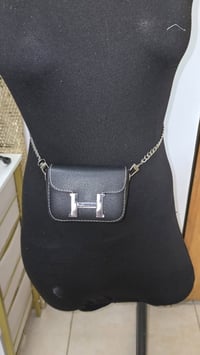 Image 3 of Black H Belt Bag or Waist Bag