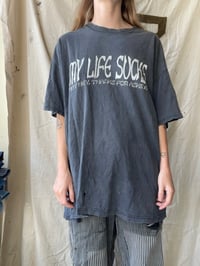 Image 1 of Life Sucks Biker Tee 