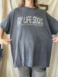 Image 2 of Life Sucks Biker Tee 