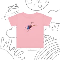Image 2 of Baby Jersey T-shirt - Spider Rainbow Glow