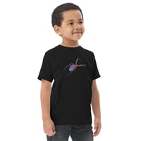 Image 2 of Toddler Jersey T-shirt - Spider Rainbow Glow