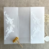 Image 11 of Adelia French Floral Crest vellum wraps PACK of 10