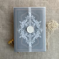 Image 9 of Adelia French Floral Crest vellum wraps PACK of 10